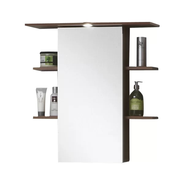 MADRID 8 Mirrored cabinet plum tree and white