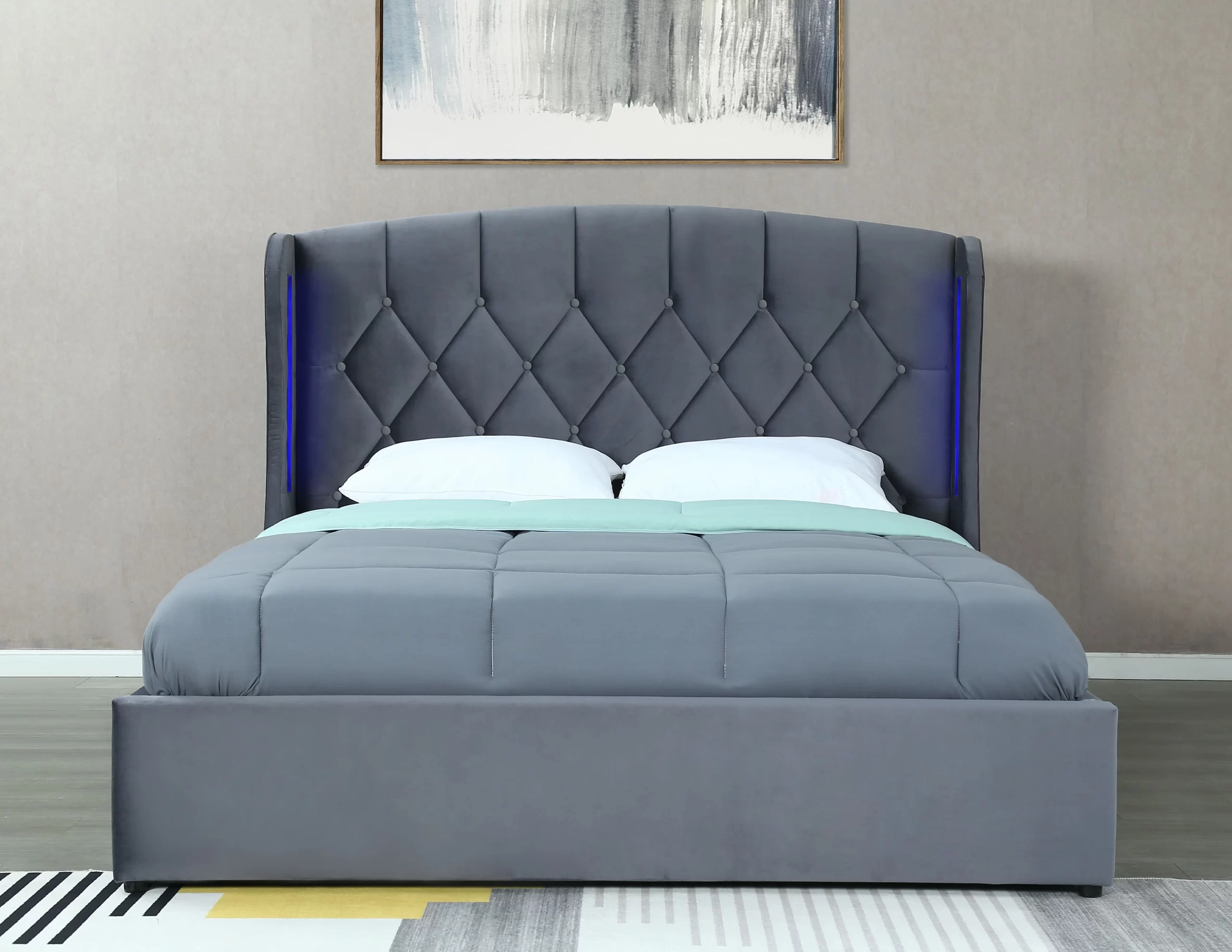 278-1751574329-6866e7396ad9d-w-main.webp Mayfair Ottoman kingsize Bed Frame Grey - Image 1