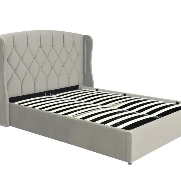 Mayfair Ottoman kingsize Bed Frame Silver