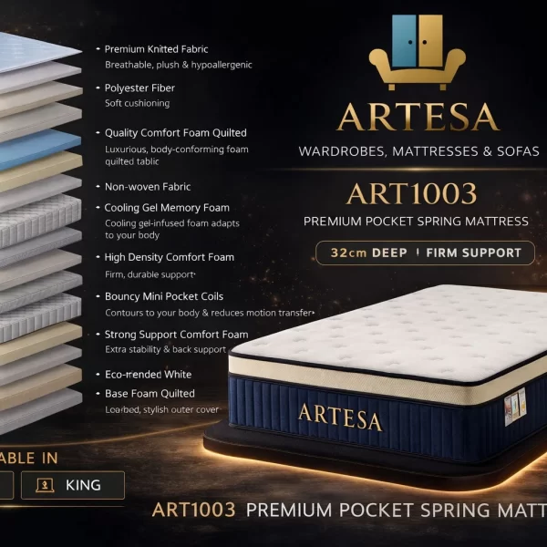 Artesa Soul Medium‑Firm Euro Top  King Size Mattress