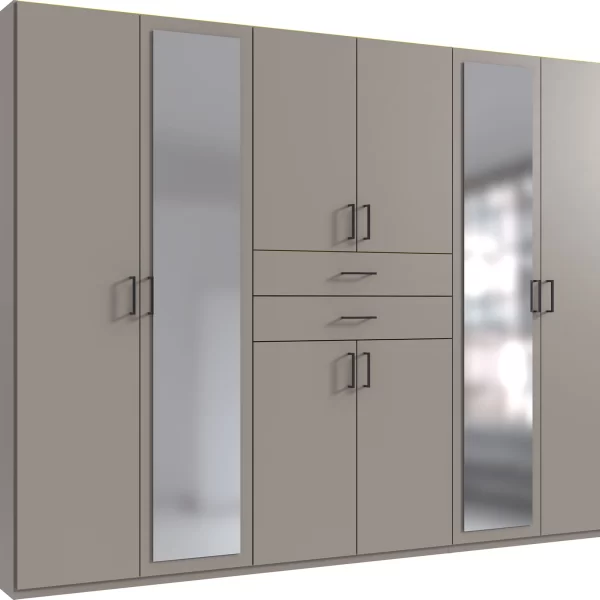 Dillingen grey 6 Door wardrobe