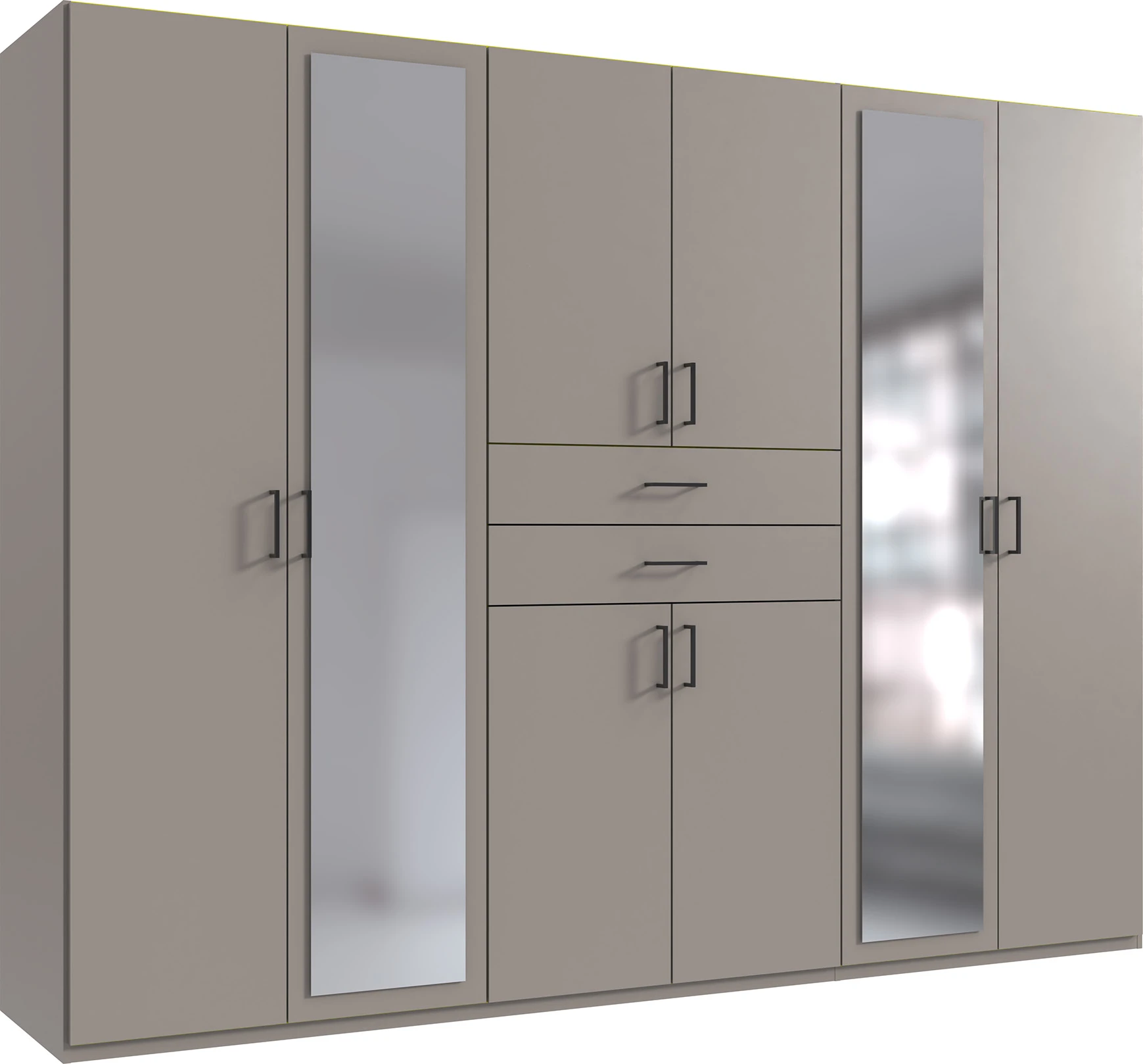 292-1752690806-6877f0769bd2c-w-main.webp Dillingen grey 6 Door wardrobe - Image 1