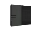 saigon 225cm Graphite With Glass Black door - Image 2