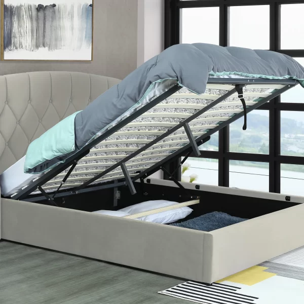Mayfair Double size Silver Bed Frame with led lights
