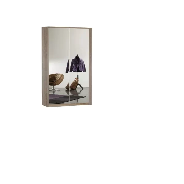GAMMA  111 -543 Corner Oak and Mirror wardrobe