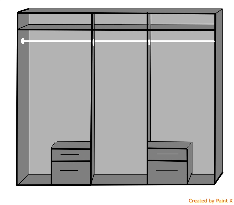 30-1753044059-687d545b44a5a-w-main.webp Fly 6 door 2 Mirror 4 drawer white 406573 - Image 1