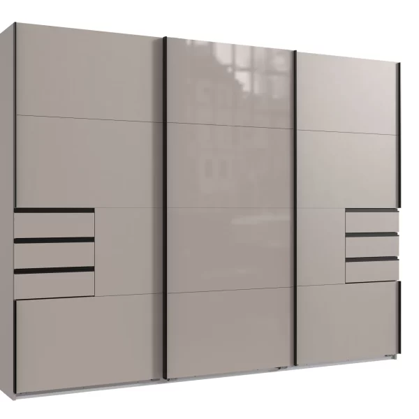 saigon 270cm Sliding Wardrobe grey