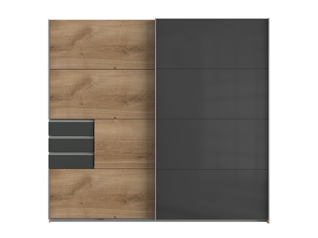 303-1752687774-6877e49e9e86c-w-main.webp saigon 225cm oak with glass black - Image 1