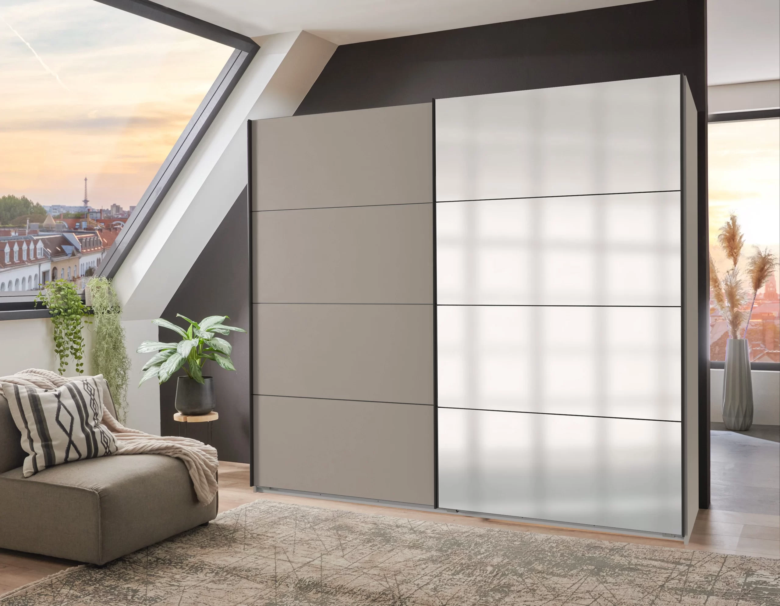 307-1752684206-6877d6aea9e8d-w-main.webp Aalst 180 cm sliding wardrobe Sahara Grey - Image 1