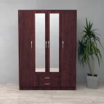 Roma Dark Cherry 4 Door 2 Drawer Wardrobe