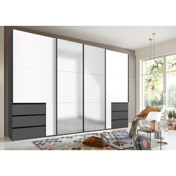 level 36 black wardrobe 300cm