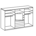 Magicglass 300cm 236 height white and oak - Image 2