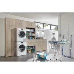 single door wardrobe in oak multi concept range - Image 2