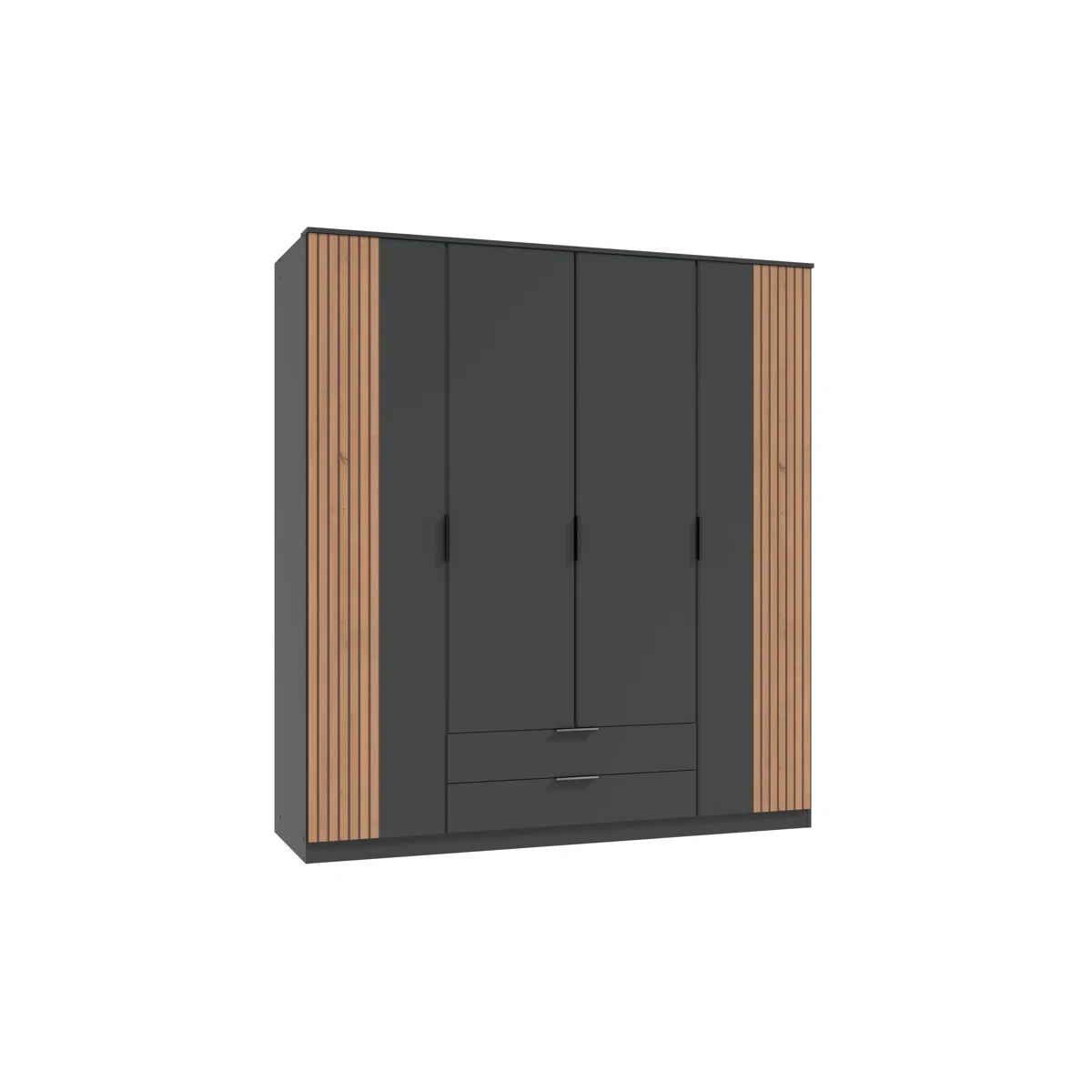 345-1761837363-690381335959d-w-main.webp Nameer 4 Door Manufactured Wood Wardrobe - Image 1