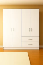 venice - white 4 Door wardrobe
