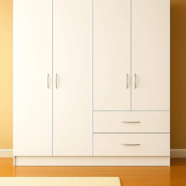venice - white 4 Door wardrobe