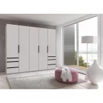 Guardino 5 Door Wardrobe WHITE