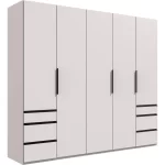Guardino 5 Door Wardrobe WHITE - Image 8