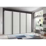 Guardino 4 Door Wardrobe sliding white