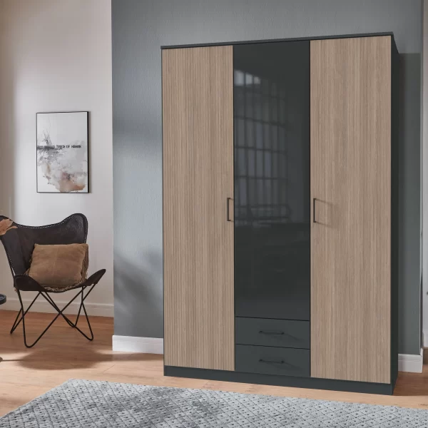 Fulda 3 Door 2 drawer and Glass door