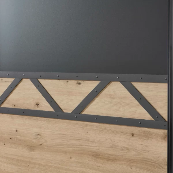 Aberdeen x38771 - GRAPHITE AND ARTISAN OAK