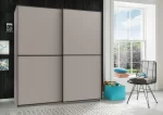 Ulm 180 Grey sliding Wardrobe - Image 3