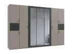 VEGAS 7 DOORS Grey sahara, drawers + appl. graphite - handles black - Image 3