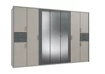 VEGAS 7 DOORS Grey sahara, drawers + appl. graphite - handles black - Image 4