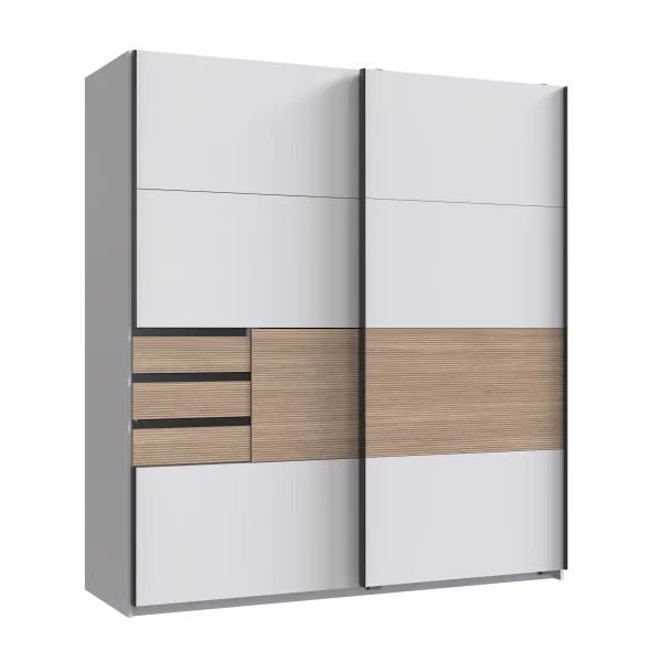 Bermen Sliding wardrobe White