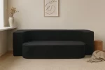 Emma Sofa Bed Black 2 seater - Image 4