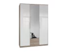 GAMMA  111 484 3 door oak and White gloss wardrobe