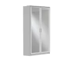 Click 154 543- White And Grey corner Wardrobe