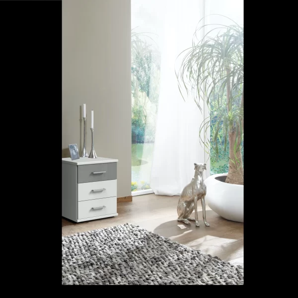 Click 154317 - White And Grey bedside