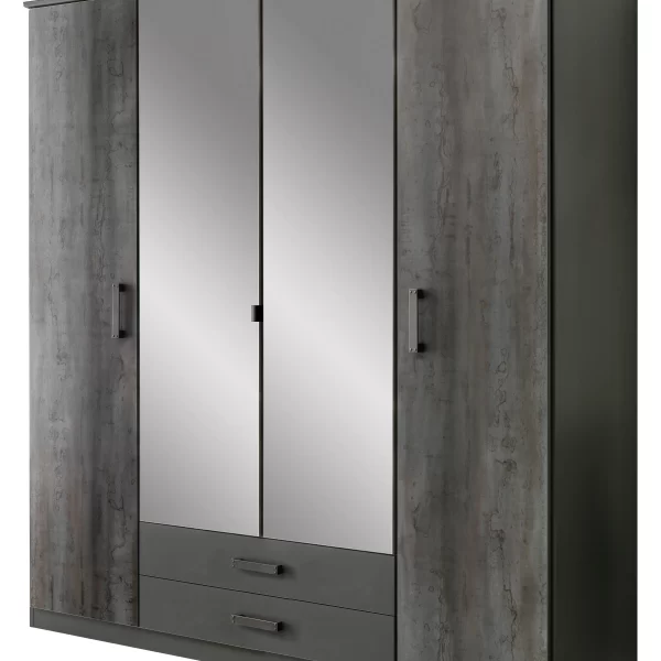 Duisberg T27453 - Digi Steel 4 Door Wardrobe