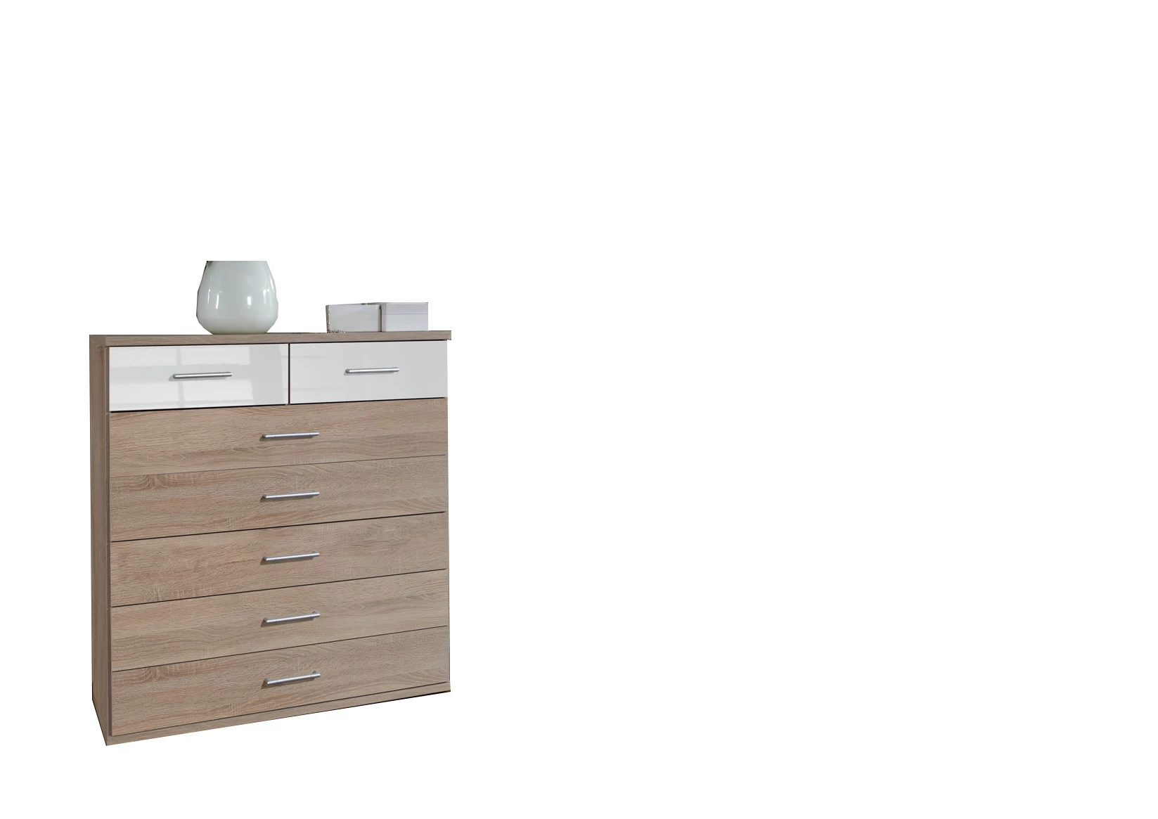 6-1751020909-685e756d7814b-w-main.webp GAMMA 111319 5+2 chest oak and gloss white - Image 1