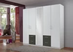 FREIBURG 414572 - Graphite 5 Door Wardrobe