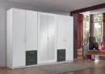 FREIBURG 414 573- Graphite 6 Door Wardrobe