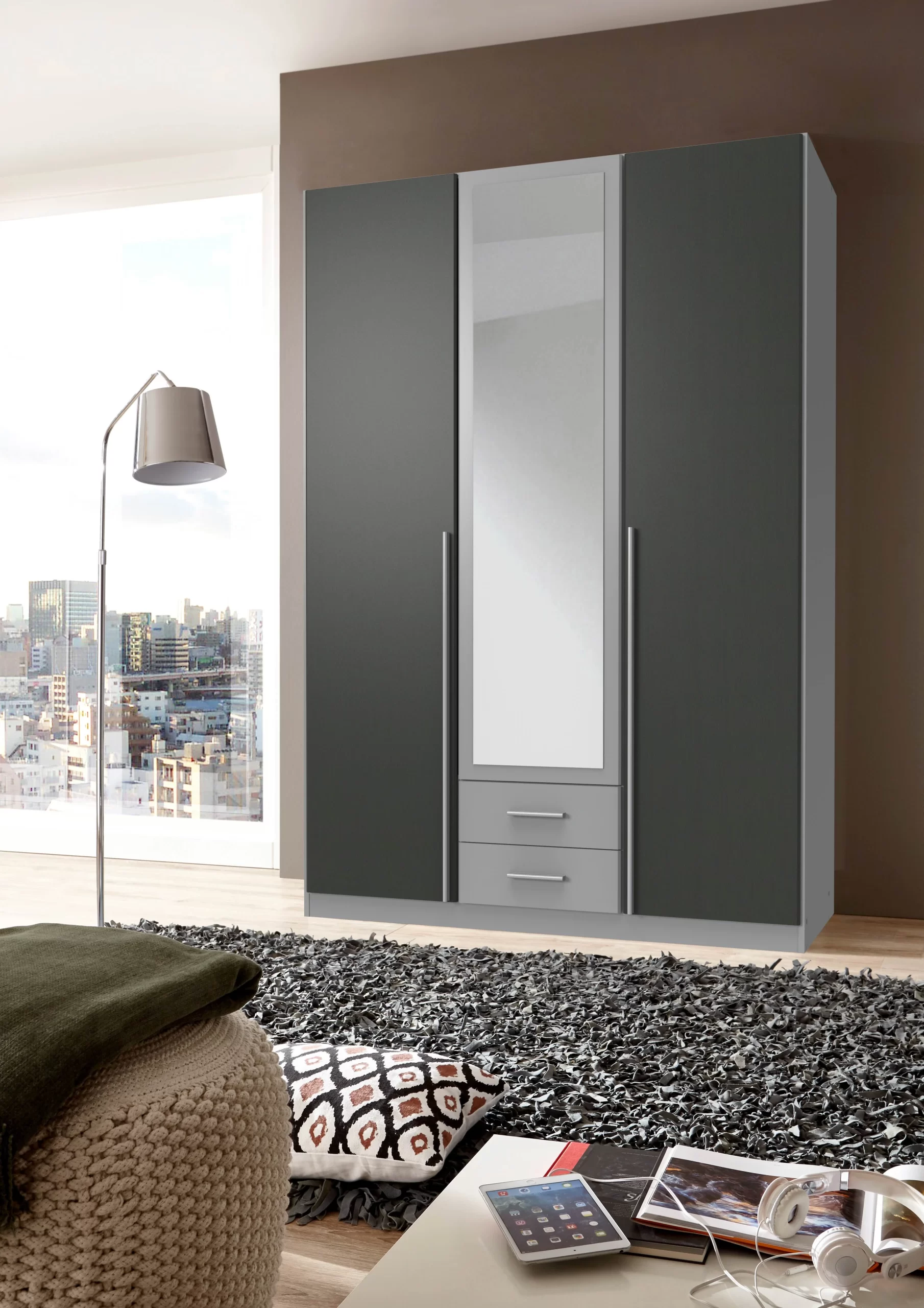 66-1753039320-687d41d8ed7cf-w-main.webp Husem T99484 - Grey 3 door Wardrobe - Image 1