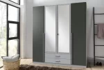 Husem T99 453- Grey 4 Door Wardrobre