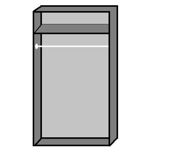 Imago 047 - White 2 Door Wardrobe