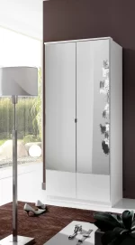Imago 047 - White 2 Door Wardrobe - Image 2