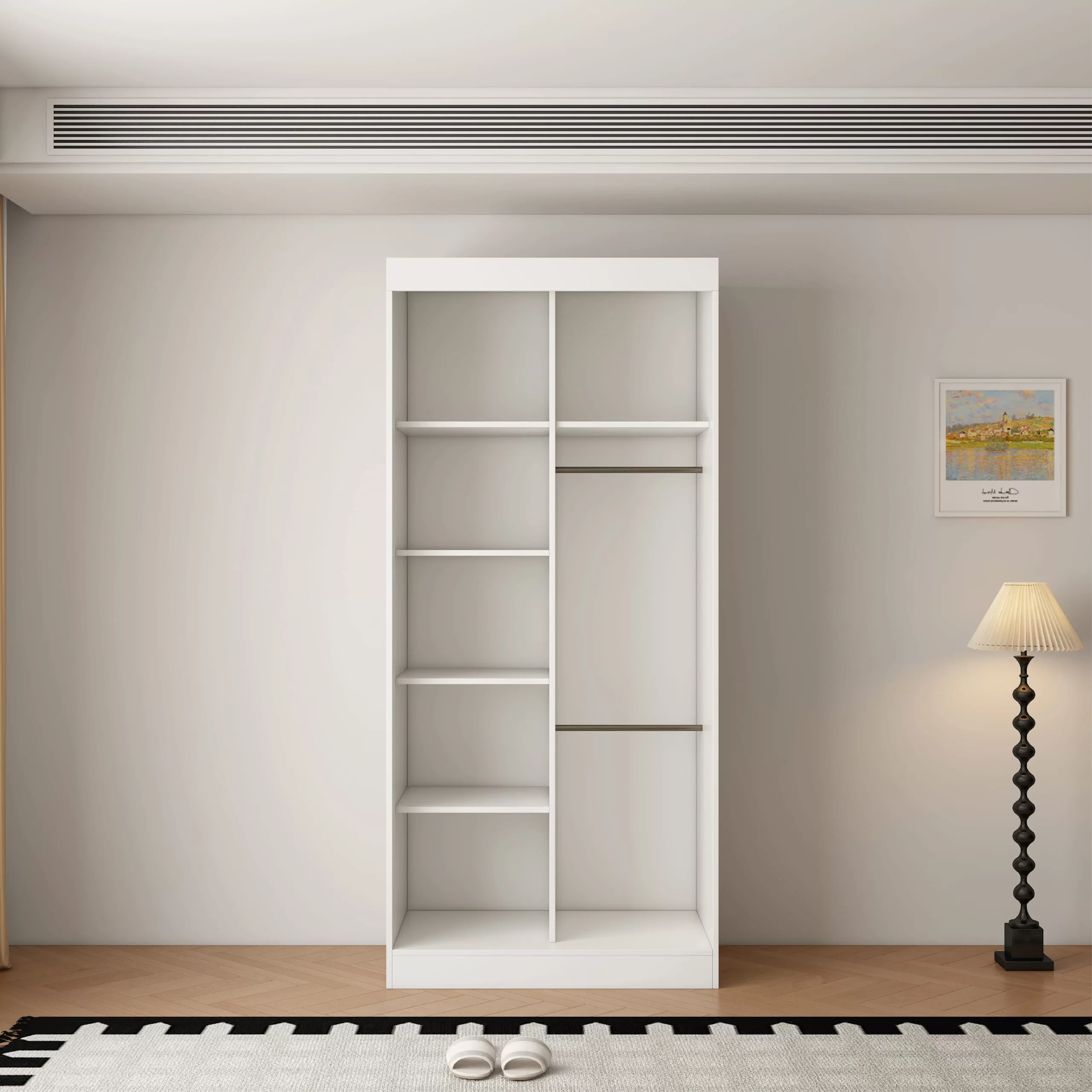 7-1769887908-697e58a4bf27a-w-main.webp Berlin 2 Door 100CM sliding wardrobe - Image 1