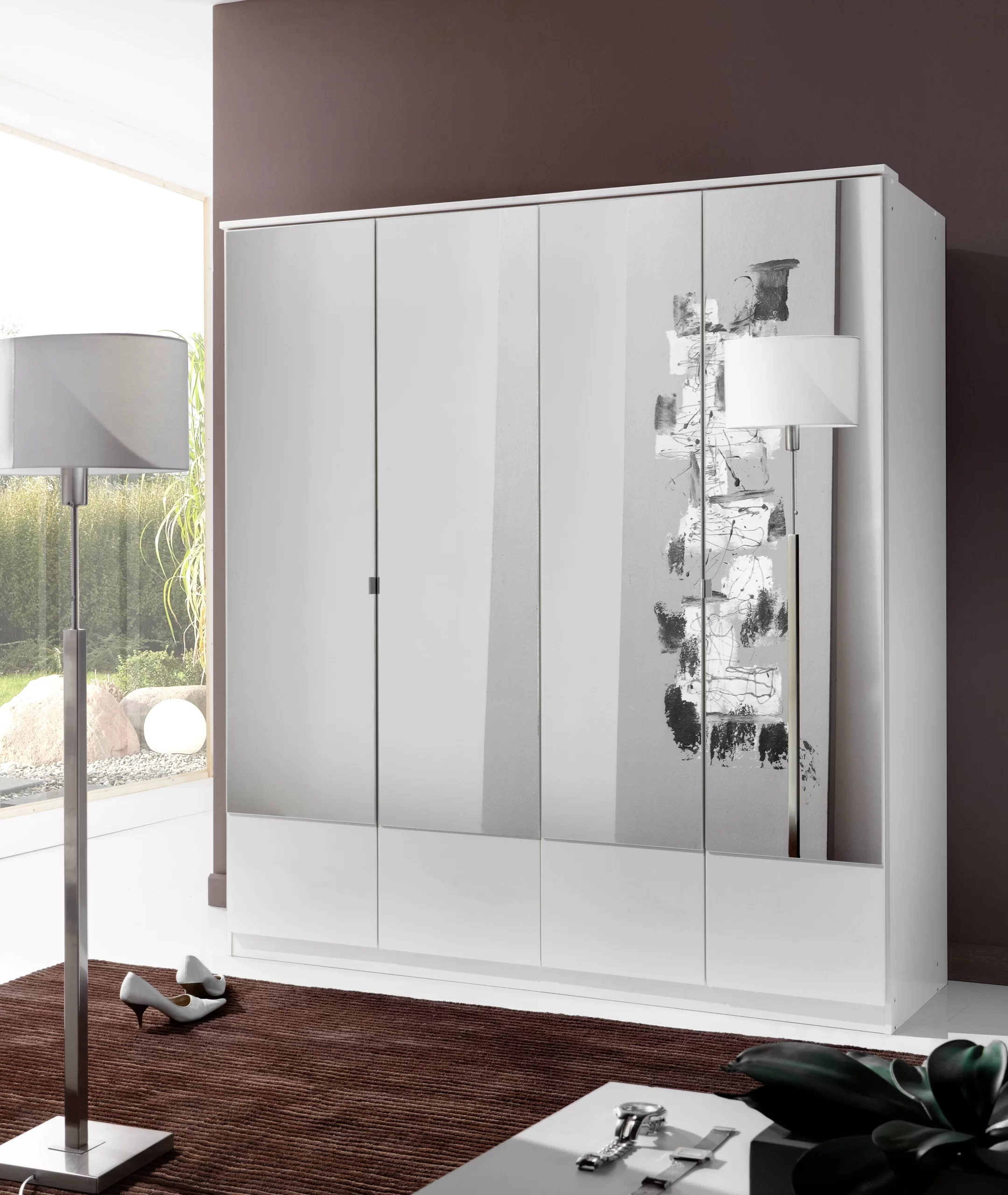 70-1753038679-687d3f57b4205-w-main.webp Imago 047207 - White 4 Door Wardrobe - Image 1