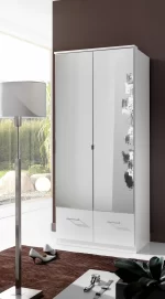 Imago 047265 - White 2 Door 2 Drawer Wardrobe