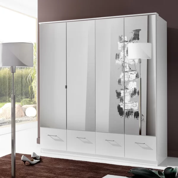Imago 047267 - White 4 Door 4 Drawer