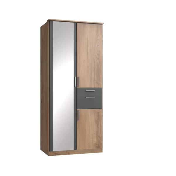 Koblenz T14614 - planked oak 2 Door Wardrobe