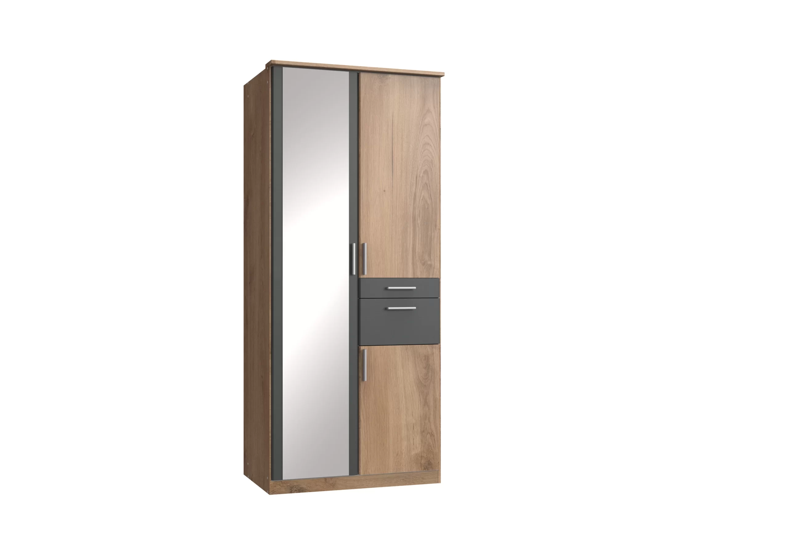 75-1753003116-687cb46cc1270-w-main-1.webp Koblenz T14614 - planked oak 2 Door Wardrobe - Image 1