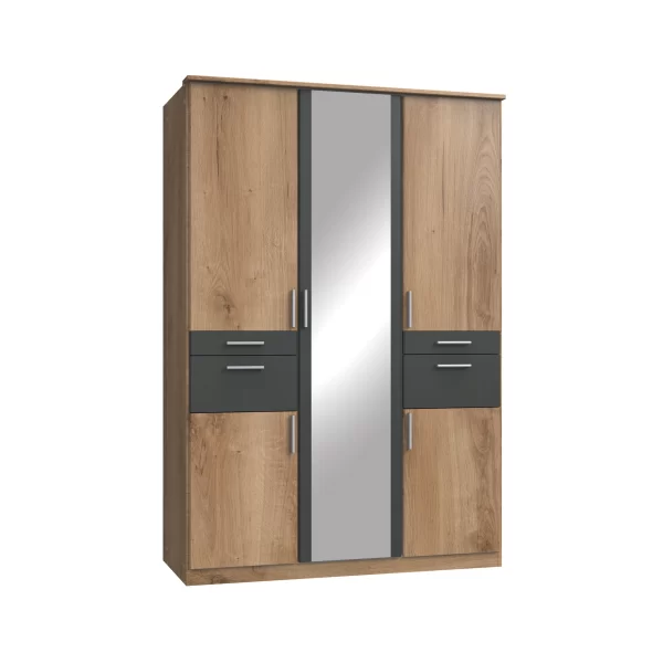 Koblenz T14616 - planked oak 3 Door Wardrobe