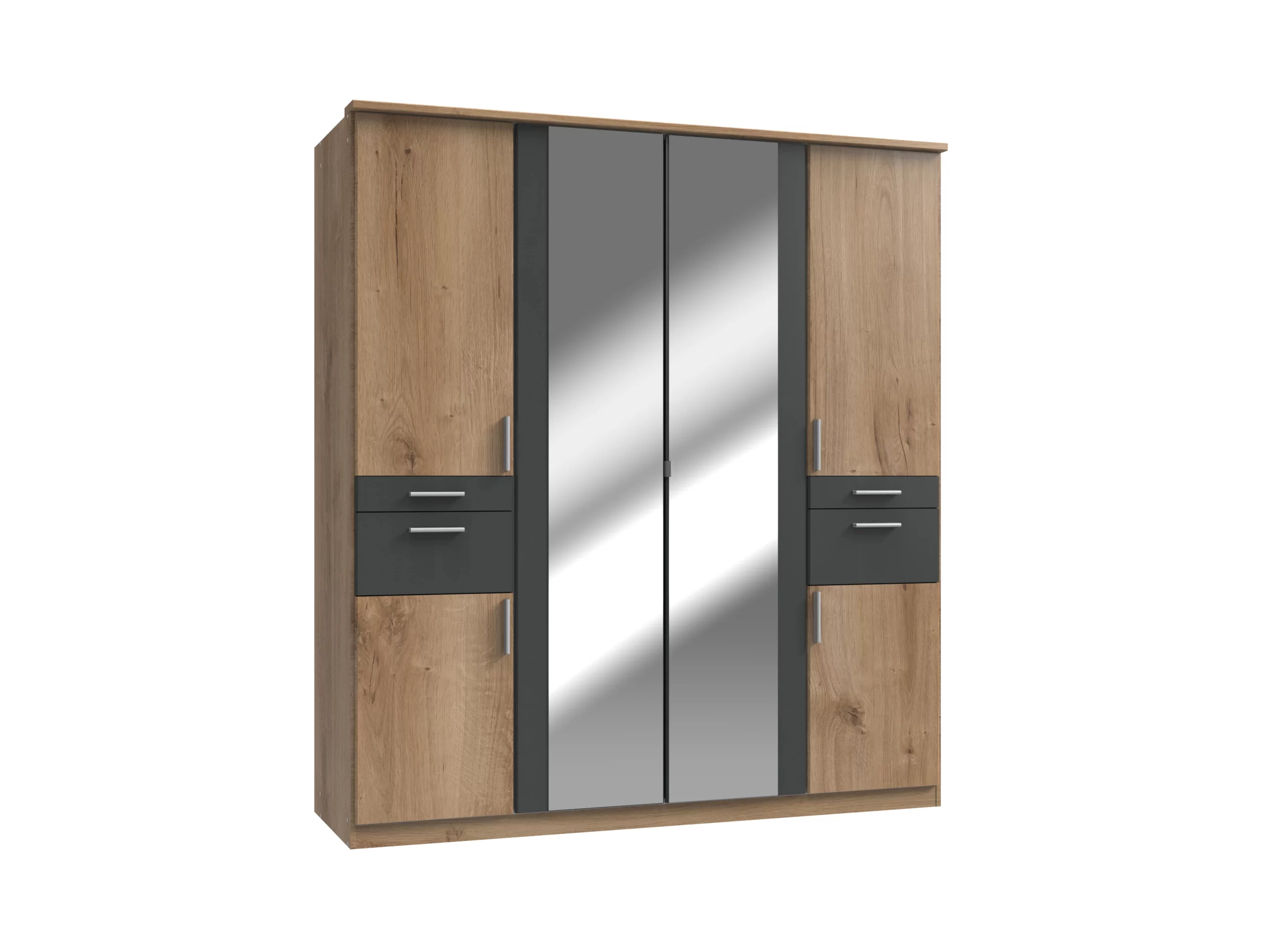 77-1753002978-687cb3e240d8f-w-main.webp Koblenz T14617- planked oak 4 Door Wardrobe - Image 1