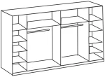 Lotto 480786 - White 4 Door 272CM Wardrobe - Image 2